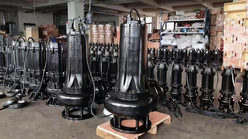 non-clogging sewage pumps